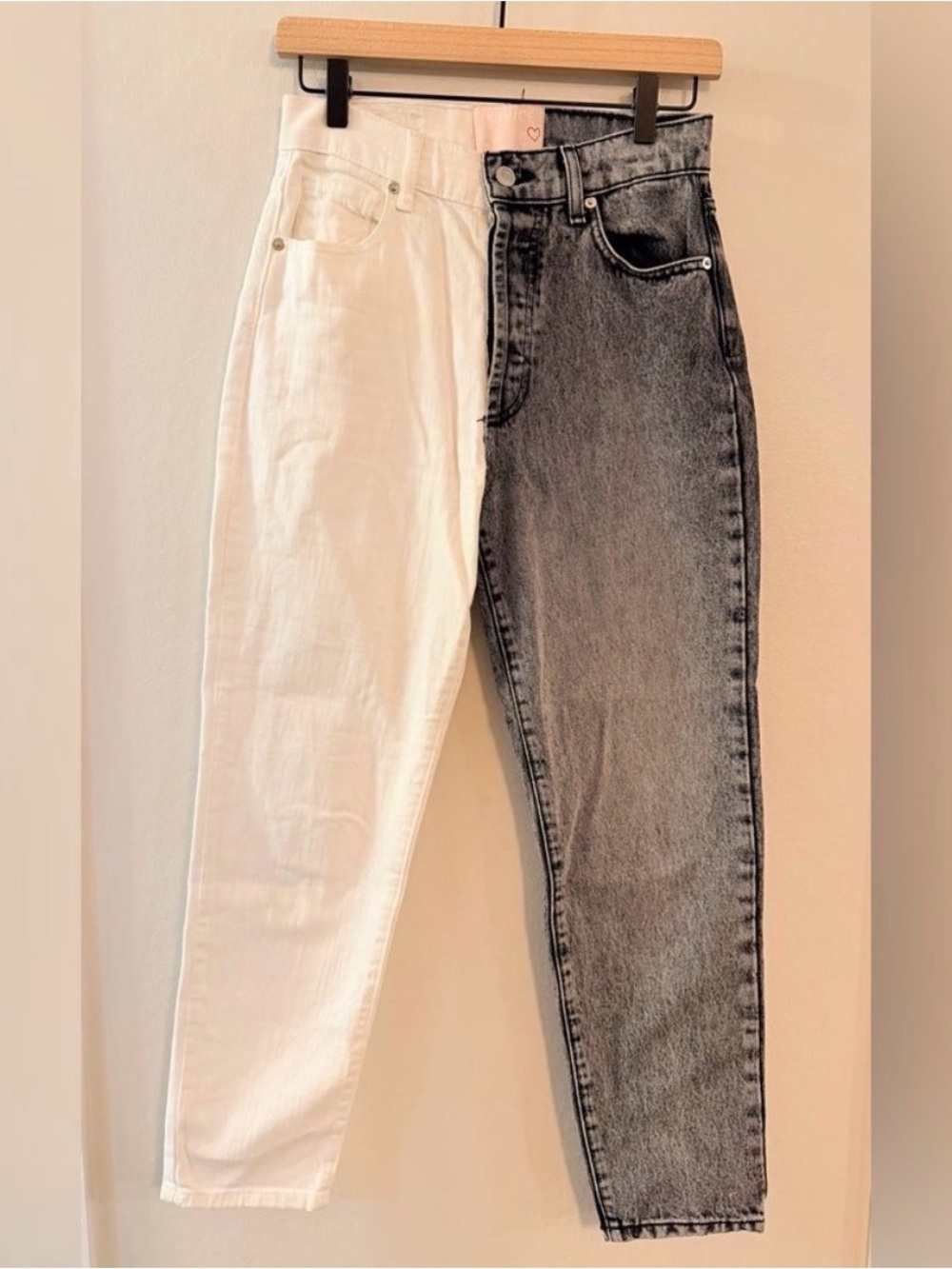 Revice True Love Checkmate Two-Tone Black and White Women Jeans - Size 27